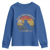 Best Grandpaw Ever Youth Sweatshirt Retro Dog Grandpa Fathers Day Gift From Dog - Wonder Print Shop