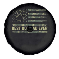 Best Dog Dad Ever Spare Tire Cover Camo American Flag USA Fathers Day Gift for Dog Lovers - Wonder Print Shop