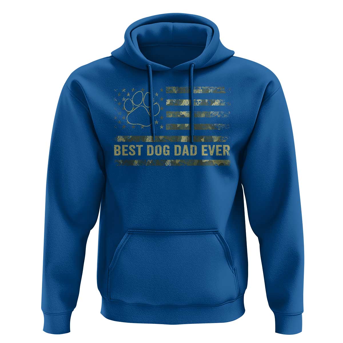 Best Dog Dad Ever Hoodie Camo American Flag USA Fathers Day Gift for Dog Lovers - Wonder Print Shop