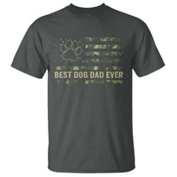 Best Dog Dad Ever T Shirt Camo American Flag USA Fathers Day Gift for Dog Lovers - Wonder Print Shop