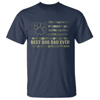 Best Dog Dad Ever T Shirt Camo American Flag USA Fathers Day Gift for Dog Lovers - Wonder Print Shop