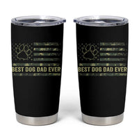 Best Dog Dad Ever Tumbler Cup Camo American Flag USA Fathers Day Gift for Dog Lovers - Wonder Print Shop