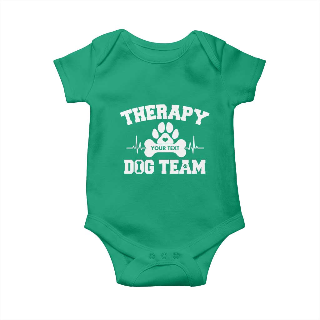 Personalized Therapy Dog Team Baby Onesie Custom Name - Wonder Print Shop
