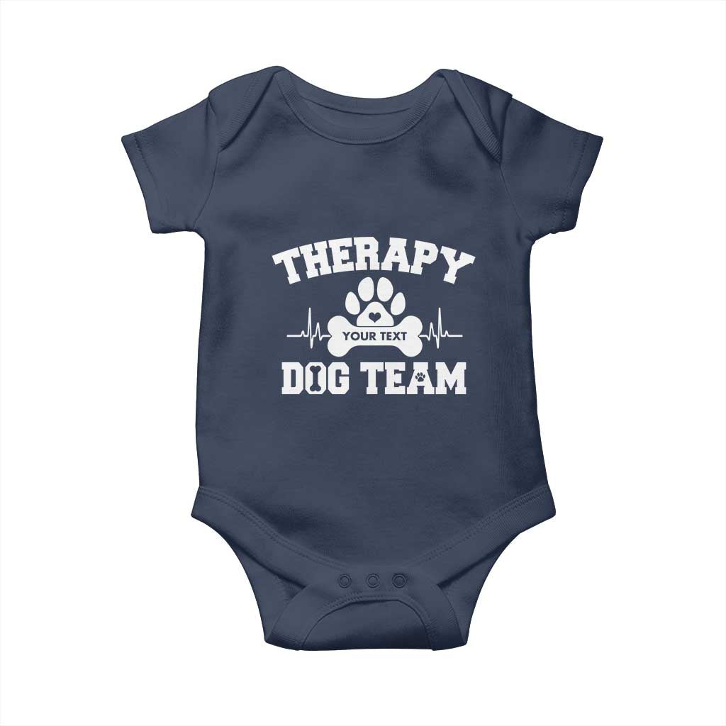 Personalized Therapy Dog Team Baby Onesie Custom Name - Wonder Print Shop