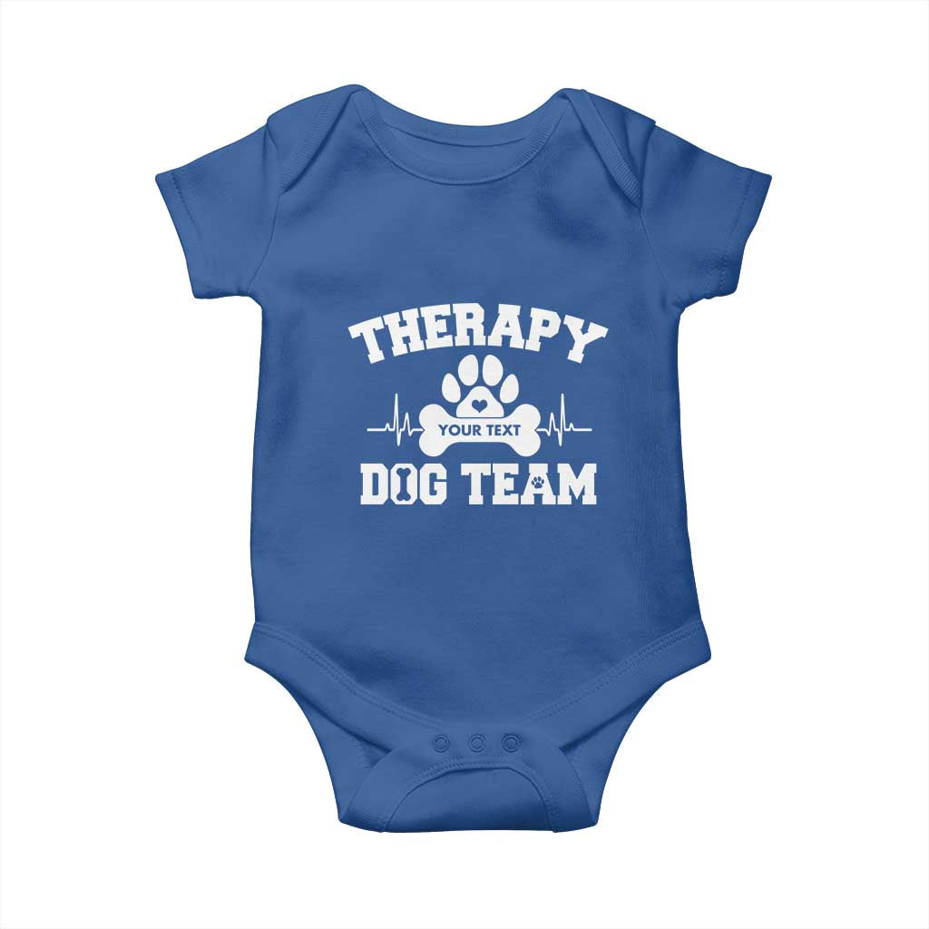 Personalized Therapy Dog Team Baby Onesie Custom Name - Wonder Print Shop