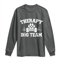 Personalized Therapy Dog Team Long Sleeve Shirt Custom Name - Wonder Print Shop