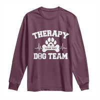 Personalized Therapy Dog Team Long Sleeve Shirt Custom Name - Wonder Print Shop