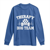 Personalized Therapy Dog Team Long Sleeve Shirt Custom Name - Wonder Print Shop