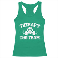 Personalized Therapy Dog Team Racerback Tank Top Custom Name - Wonder Print Shop