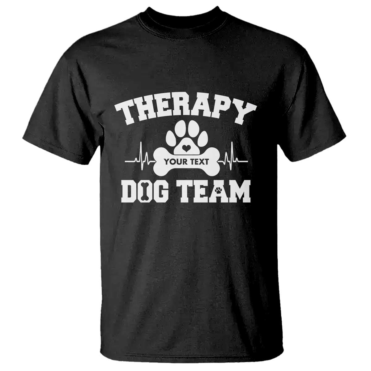 Personalized Therapy Dog Team T Shirt Custom Name - Wonder Print Shop