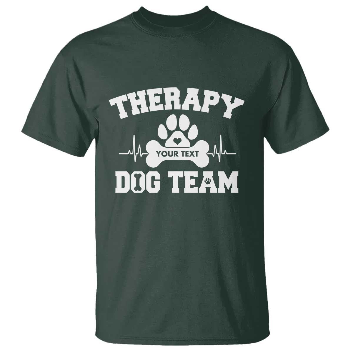 Personalized Therapy Dog Team T Shirt Custom Name - Wonder Print Shop