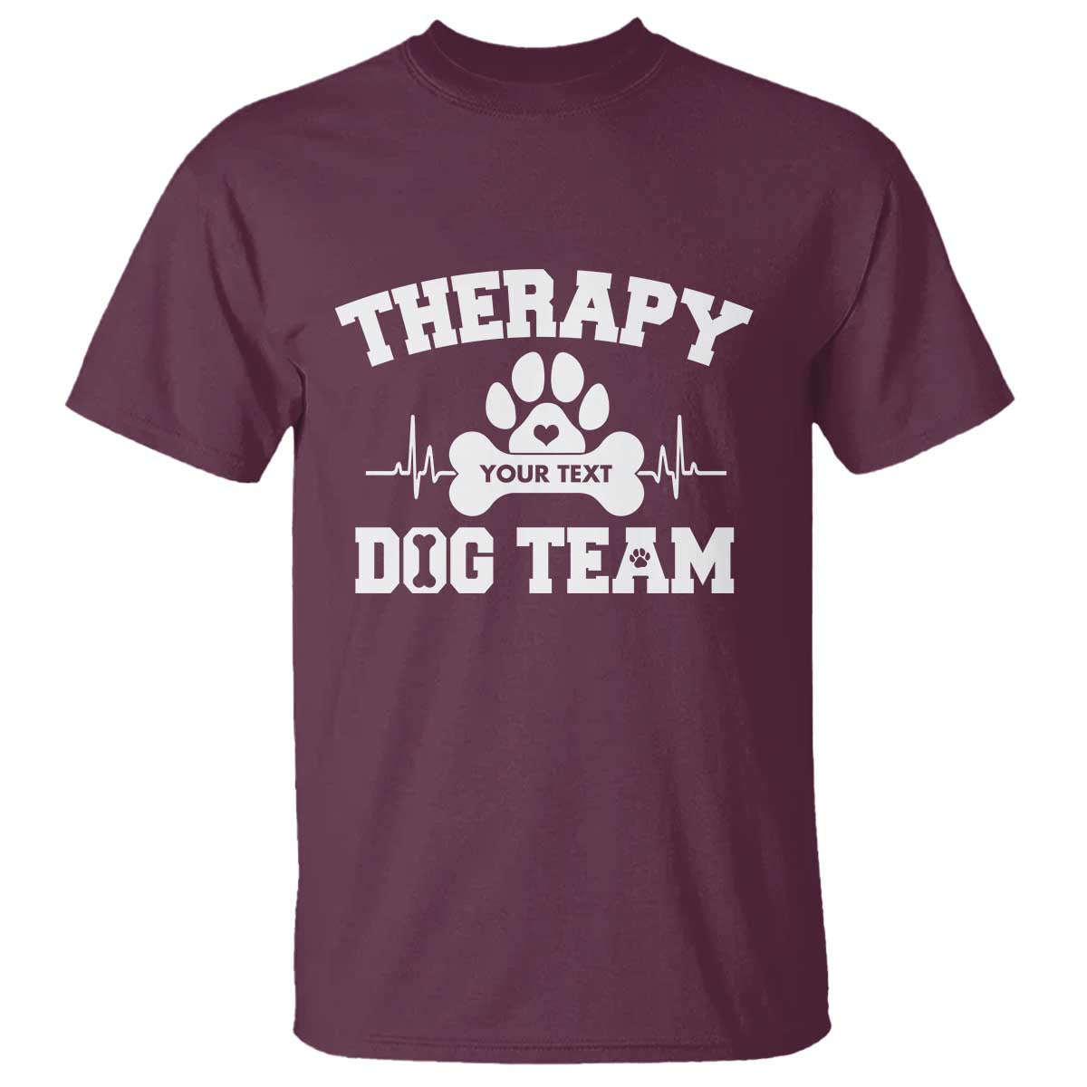 Personalized Therapy Dog Team T Shirt Custom Name - Wonder Print Shop