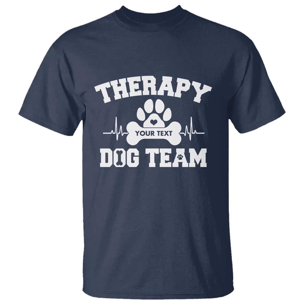 Personalized Therapy Dog Team T Shirt Custom Name - Wonder Print Shop