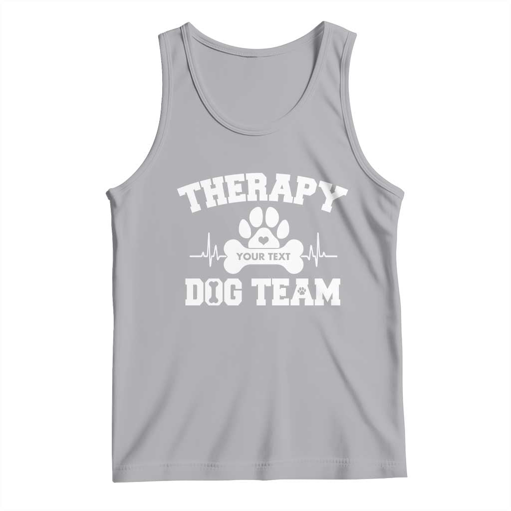 Personalized Therapy Dog Team Tank Top Custom Name - Wonder Print Shop