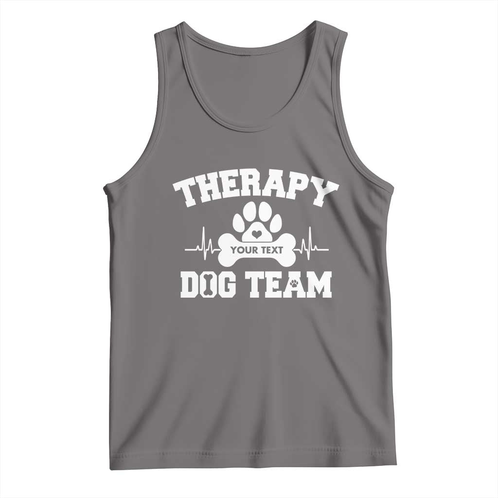 Personalized Therapy Dog Team Tank Top Custom Name - Wonder Print Shop