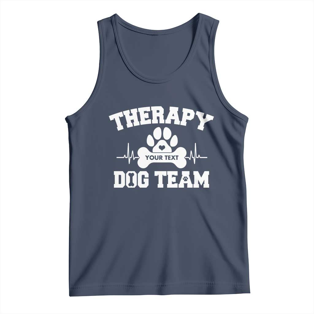 Personalized Therapy Dog Team Tank Top Custom Name - Wonder Print Shop