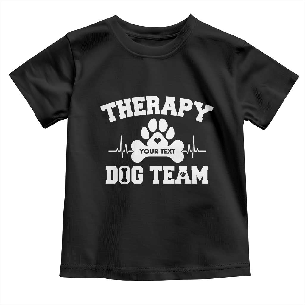Personalized Therapy Dog Team Toddler T Shirt Custom Name - Wonder Print Shop