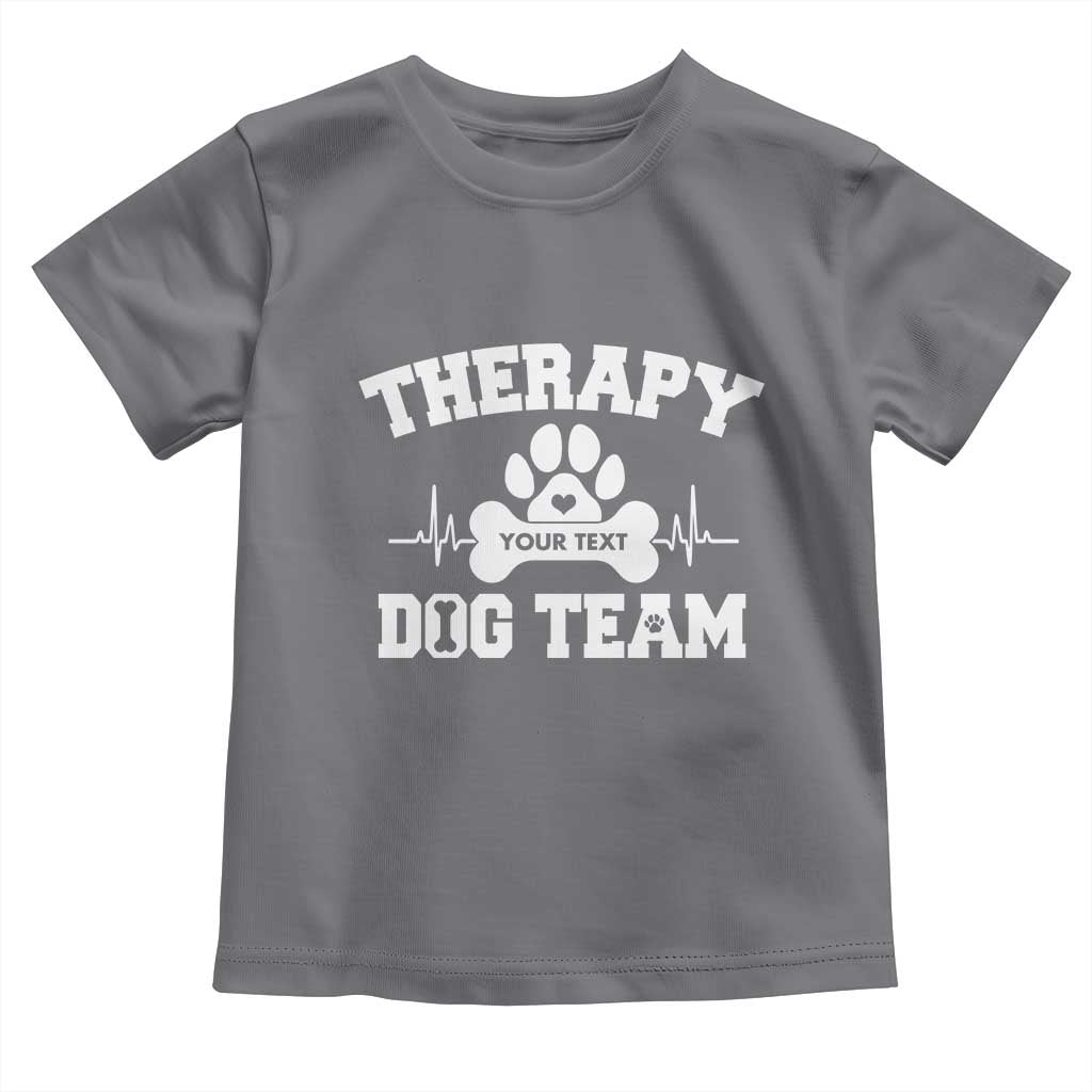 Personalized Therapy Dog Team Toddler T Shirt Custom Name - Wonder Print Shop
