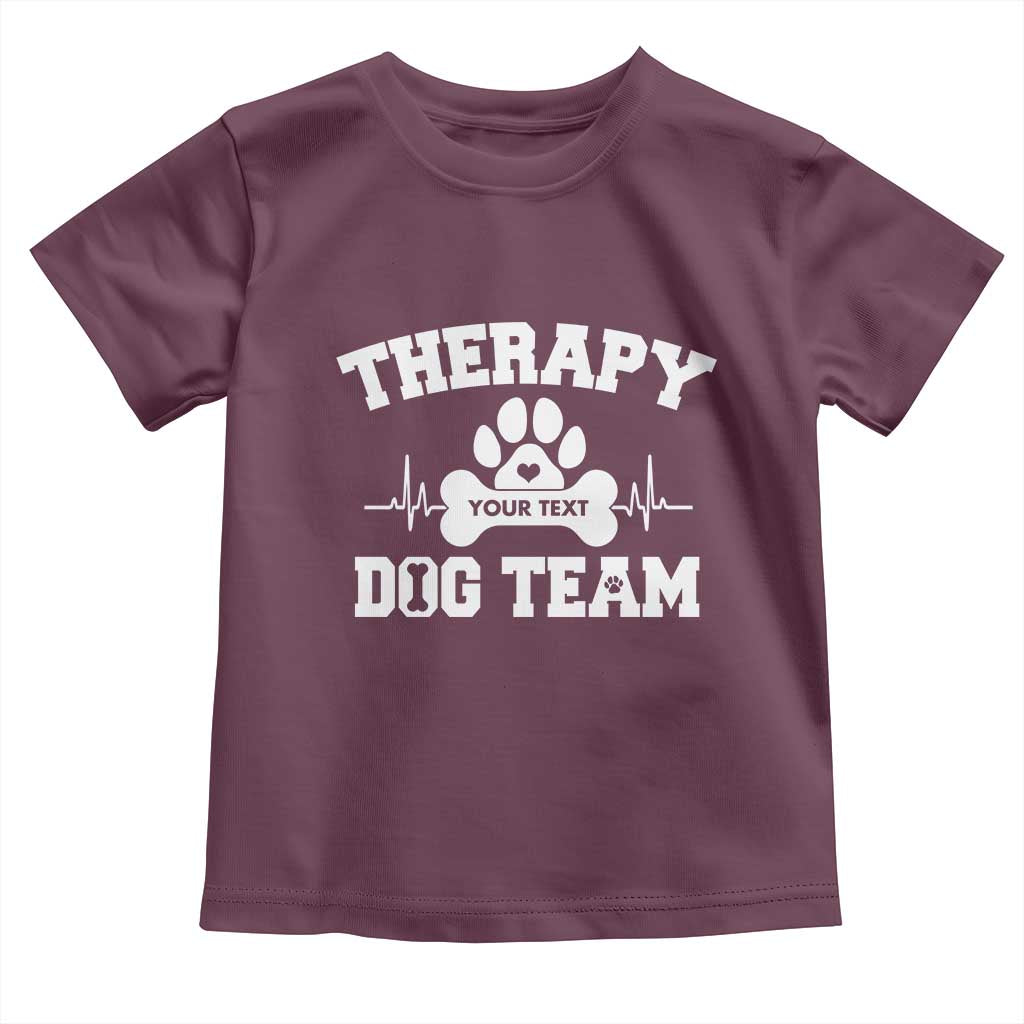 Personalized Therapy Dog Team Toddler T Shirt Custom Name - Wonder Print Shop