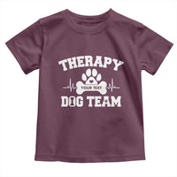 Personalized Therapy Dog Team Toddler T Shirt Custom Name - Wonder Print Shop