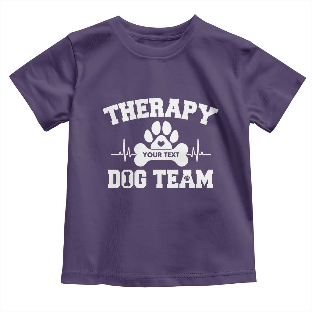 Personalized Therapy Dog Team Toddler T Shirt Custom Name - Wonder Print Shop