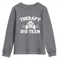 Personalized Therapy Dog Team Youth Sweatshirt Custom Name - Wonder Print Shop