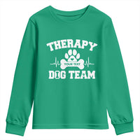 Personalized Therapy Dog Team Youth Sweatshirt Custom Name - Wonder Print Shop