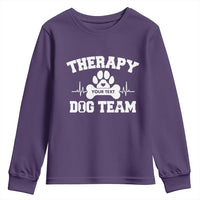 Personalized Therapy Dog Team Youth Sweatshirt Custom Name - Wonder Print Shop