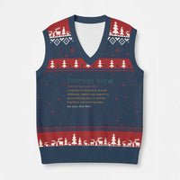 Personalized Therapy Dog V-Neck Knit Sweater Vest Retro Custom Name Pet Partners - Wonder Print Shop