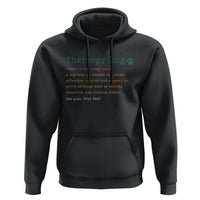 Personalized Therapy Dog Hoodie Retro Custom Name Pet Partners - Wonder Print Shop