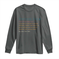 Personalized Therapy Dog Long Sleeve Shirt Retro Custom Name Pet Partners - Wonder Print Shop