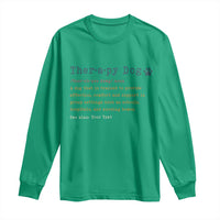 Personalized Therapy Dog Long Sleeve Shirt Retro Custom Name Pet Partners - Wonder Print Shop