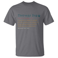 Personalized Therapy Dog T Shirt Retro Custom Name Pet Partners - Wonder Print Shop