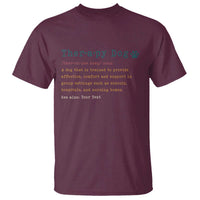 Personalized Therapy Dog T Shirt Retro Custom Name Pet Partners - Wonder Print Shop