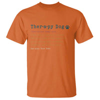 Personalized Therapy Dog T Shirt Retro Custom Name Pet Partners - Wonder Print Shop