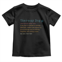 Personalized Therapy Dog Toddler T Shirt Retro Custom Name Pet Partners - Wonder Print Shop