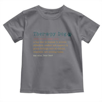 Personalized Therapy Dog Toddler T Shirt Retro Custom Name Pet Partners - Wonder Print Shop