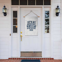 Dog Rescue Garden Flag Its A Good Day to Adopt Rescue Dog - Wonder Print Shop
