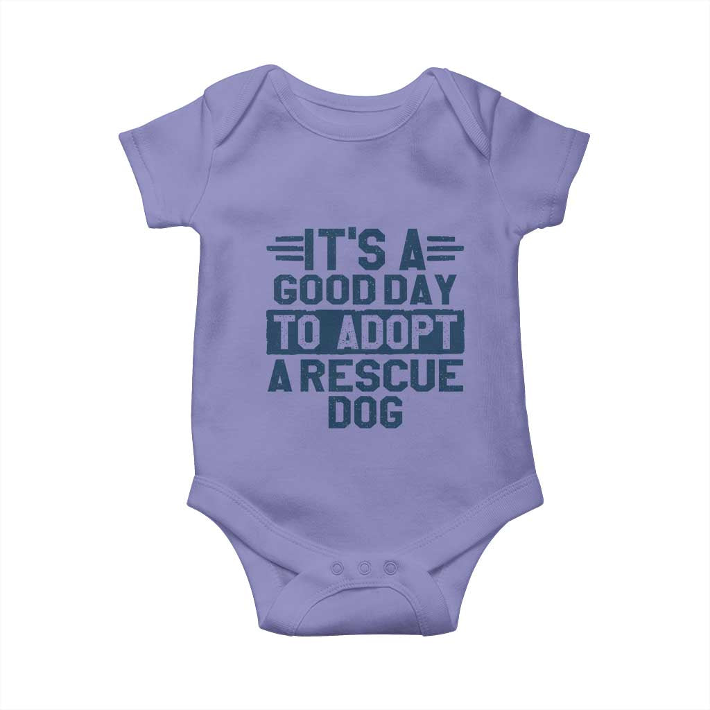 Dog Rescue Baby Onesie Its A Good Day to Adopt Rescue Dog - Wonder Print Shop