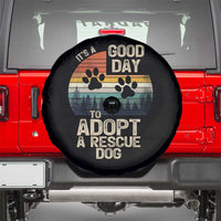 Dog Rescue Spare Tire Cover Retro Its A Good Day to Adopt Rescue Dog - Wonder Print Shop
