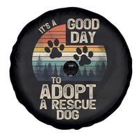 Dog Rescue Spare Tire Cover Retro Its A Good Day to Adopt Rescue Dog - Wonder Print Shop