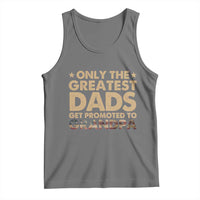 Greatest Dads Get Promoted To Grandpa Tank Top Retro American Flag Fathers Day New Grandpa Gift