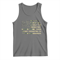 Greatest Dads Get Promoted To Grandpa Tank Top Retro Camo American Flag New Grandpa Gift