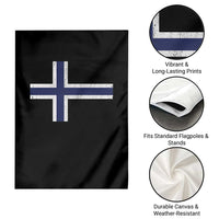 Norway Flag Garden Flag Distressed Norwegian Norge Nordic Red White Blue Symbol