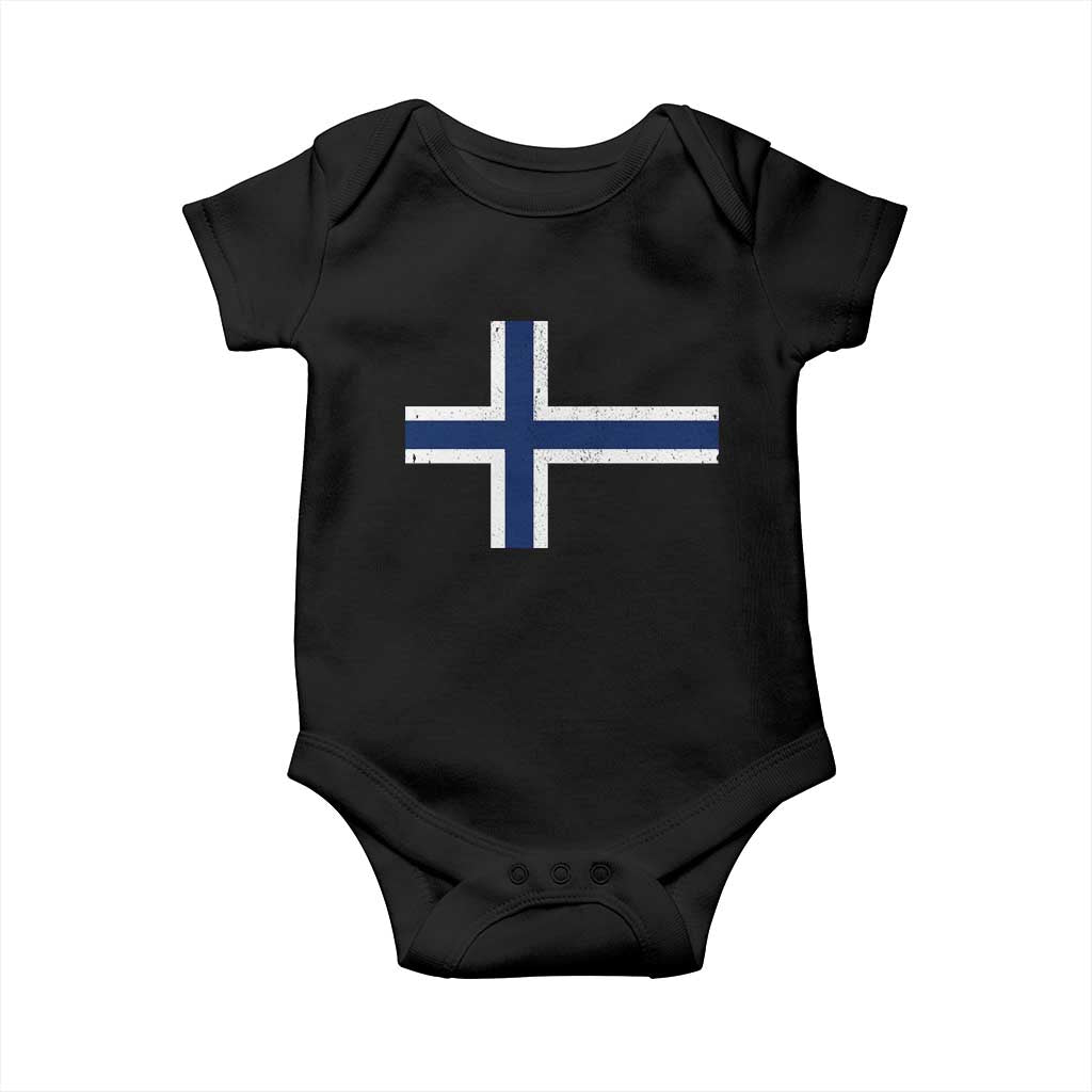 Norway Flag Baby Onesie Distressed Norwegian Norge Nordic Red White Blue Symbol