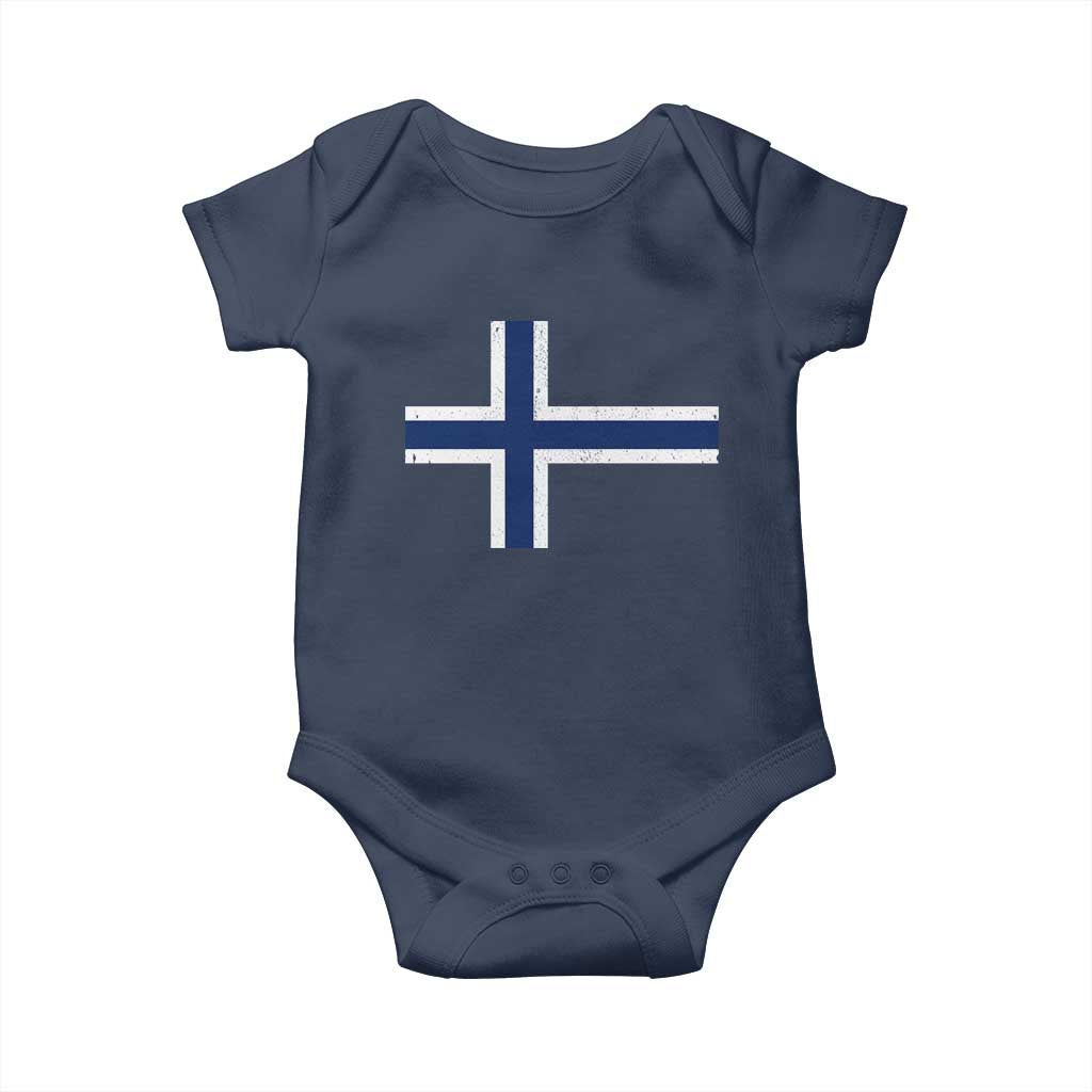 Norway Flag Baby Onesie Distressed Norwegian Norge Nordic Red White Blue Symbol