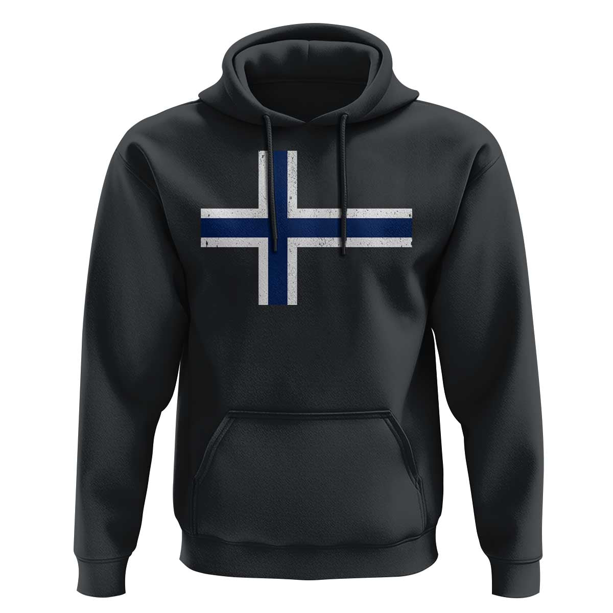 Norway Flag Hoodie Distressed Norwegian Norge Nordic Red White Blue Symbol