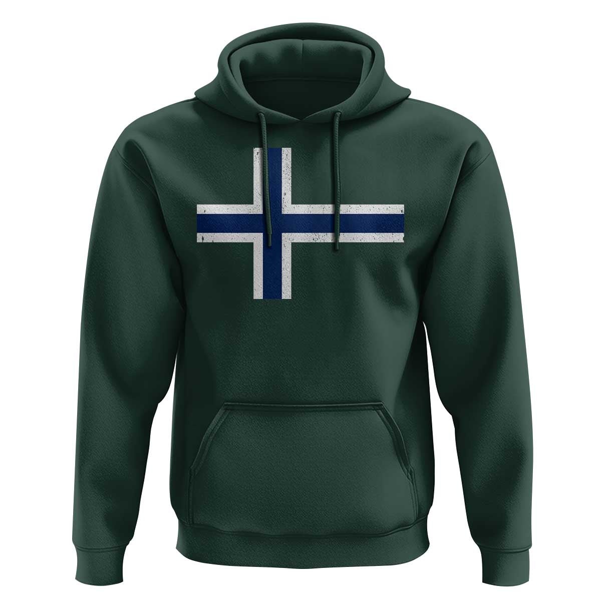 Norway Flag Hoodie Distressed Norwegian Norge Nordic Red White Blue Symbol