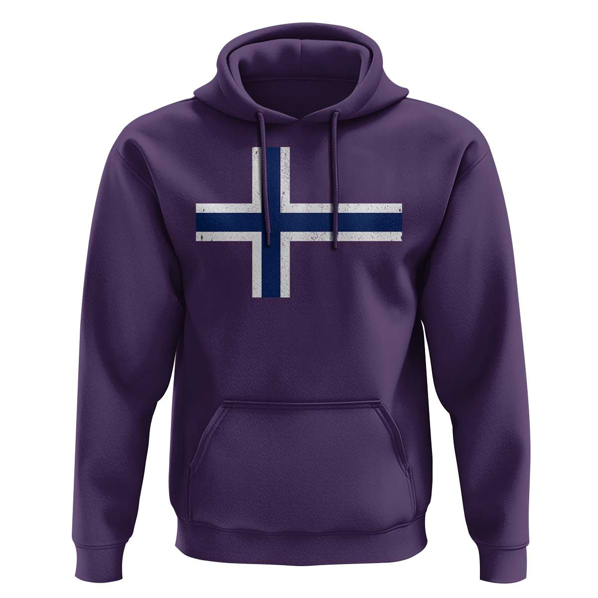 Norway Flag Hoodie Distressed Norwegian Norge Nordic Red White Blue Symbol