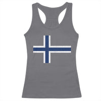 Norway Flag Racerback Tank Top Distressed Norwegian Norge Nordic Red White Blue Symbol